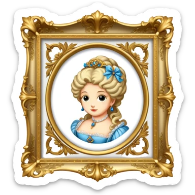 regency rococo sticker