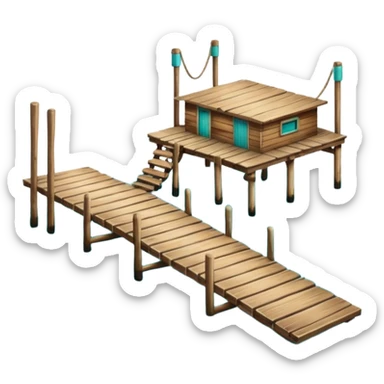 lagoon with dock sticker