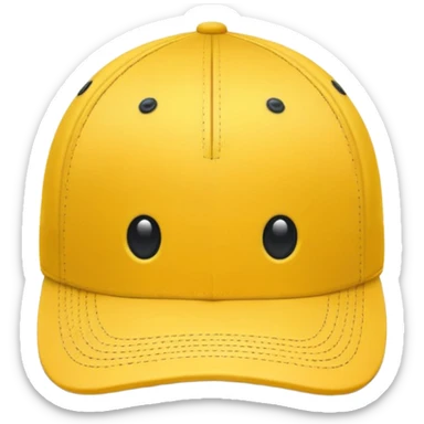 yellow golf hat sticker