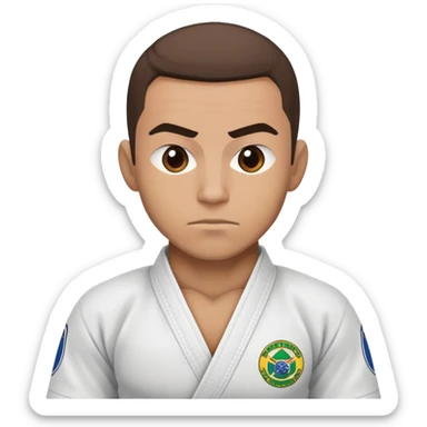 brazilian jiu jitsu athelete sticker