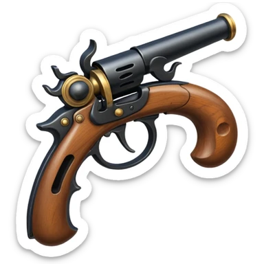 flintlock pistol sticker