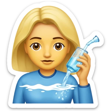 Limpando as janelas  sticker