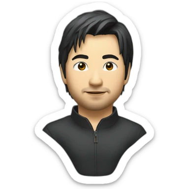 Hikaru Nakamura qui tien une pièce d'échec sticker