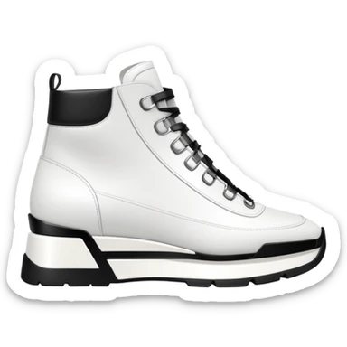 white and black balenciaga shoes sticker
