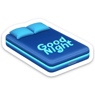 good night in letters sticker