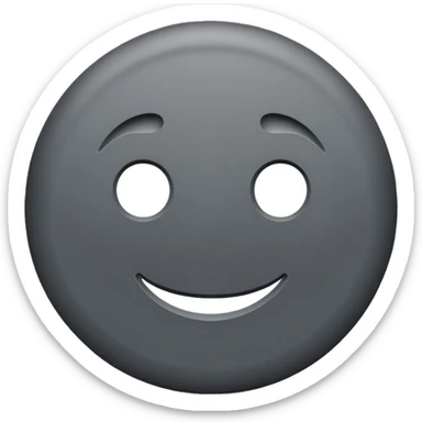 gray circle emoji without any face or dots or anything, just gray circle sticker