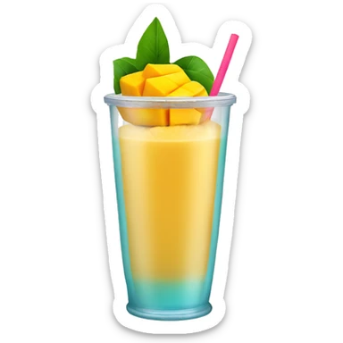mango slushie sticker