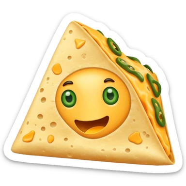 one single triangle nachos sticker