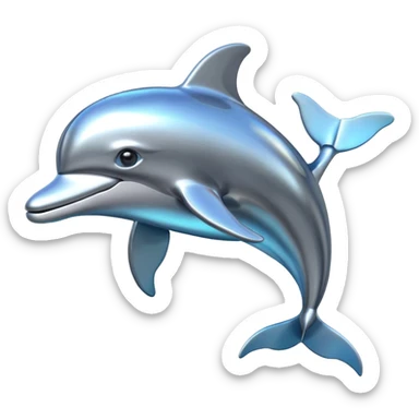 robot dolphin sticker