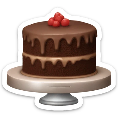 Creamy chocolate cake sticker