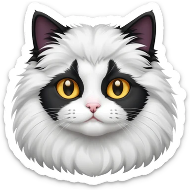 Gatto bianco e nero sticker
