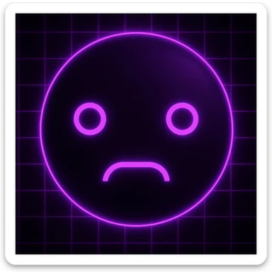 Create a variant of the dark CIA-inspired style image with a purple glowing grid overlay, maintaining the dark and mysterious atmosphere. sticker