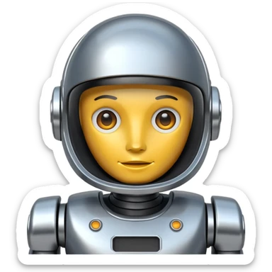 robot copilot sticker