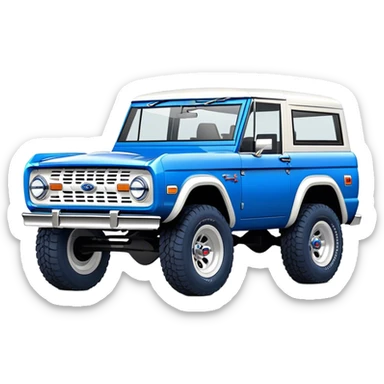Ford Bronco - Ford (Model Year: 2021) (Iconic colour: Blue) sticker