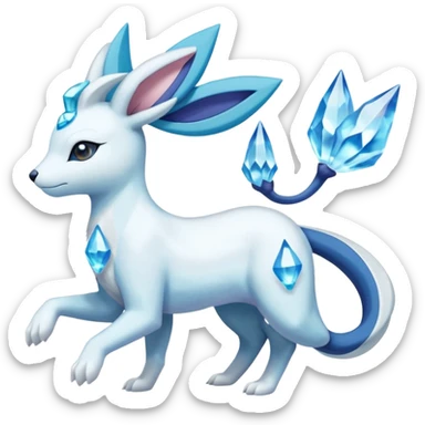 Primarina-Cobalion-Glaceon-Suicune-Amaura-fusion sticker