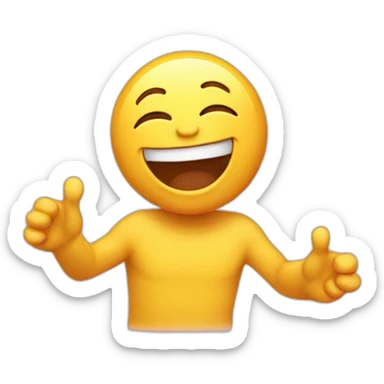 Laughing emoji sticker