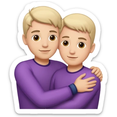Two gay guys on top of each other sticker