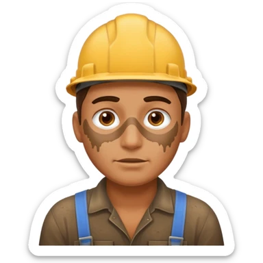 hardworking man sticker