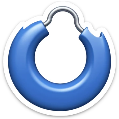 Ein blauer Kreis mit einem weißen Haken drinnen also ein sogenanntes blauer haken sticker