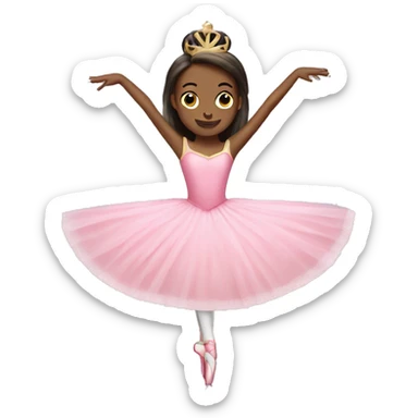 Ballerina and nutcracker sticker