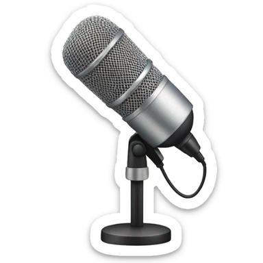 microphone crying sticker