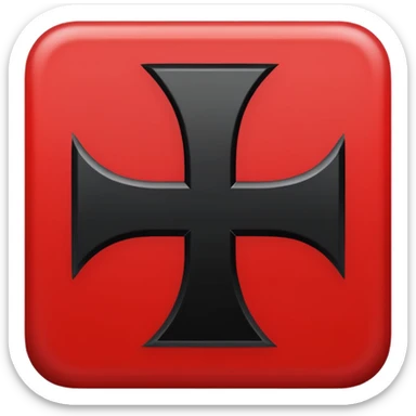 Signo nazi rojo y negro sticker