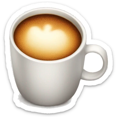 Craft cup of coffee  sticker