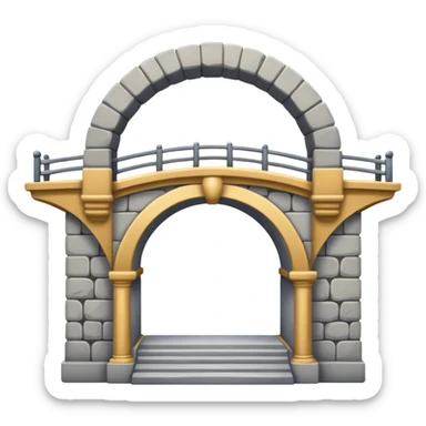 use this bridge. 2 ARCHES, one big platform. you see how there is 2 arches on top sticker