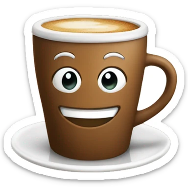 Cozy coffe cup sticker