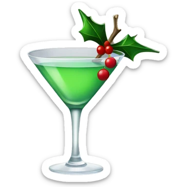 Christmas martini  sticker