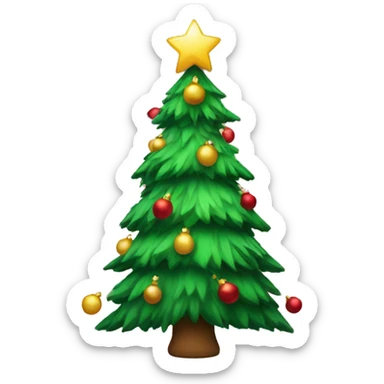 christmas tree sticker