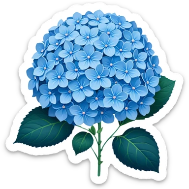 Blue Hydrangeas sticker