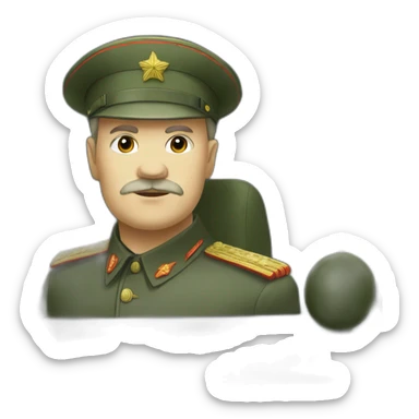 Lenin in the military car sticker
