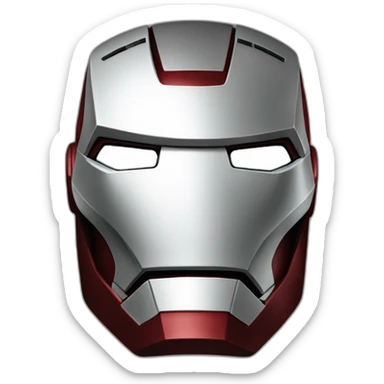 Iron Man mask sticker