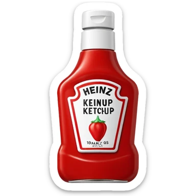 One Heinz Ketchup Sachets 10ml and One Heinz Mayonnaise Sachets 10ml nella stessa emoji (senza faccina) sticker