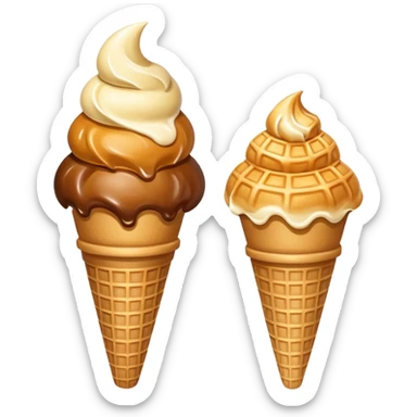 empty icecream cone sticker
