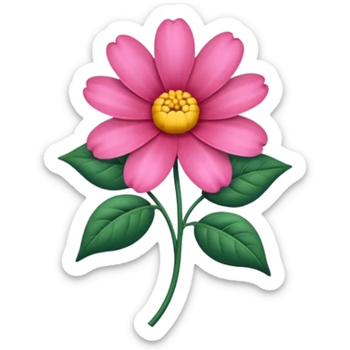 silk flower sticker