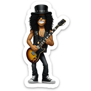 Slash from Guns'N'Roses sticker