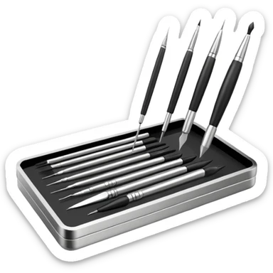 Lash application tools sticker