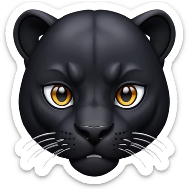 Panther noir  sticker