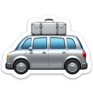 hotel luggage car sticker
