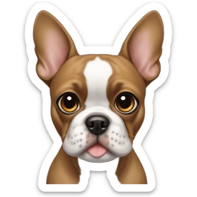Frenchie Boston terrier mix sticker
