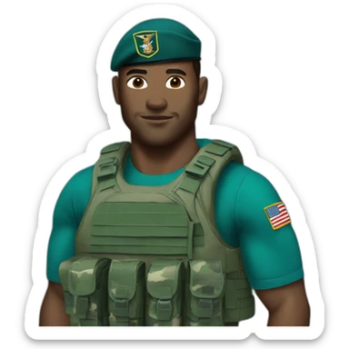 navy seals wearing teal camo sticker