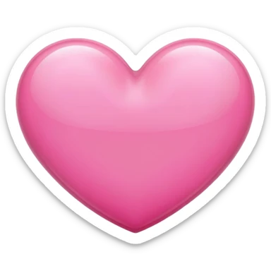 Pink heart sticker
