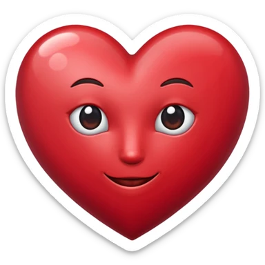 Coeur couleur bordeaux sticker