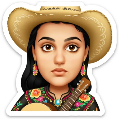Mariachi Guitarist sticker
