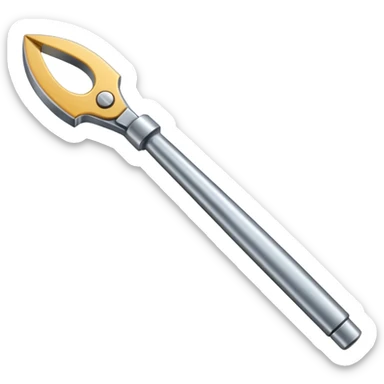 generate me a metalic cutter sticker