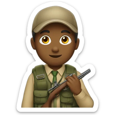 Hunting at school sticker