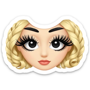 Des faux cils sticker