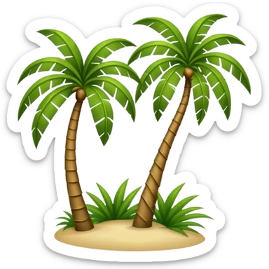 florida plam trees sticker